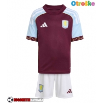 Otroške Nogometnih dresov Aston Villa Domači 2025-26 Kratki rokavi (+ hlače)